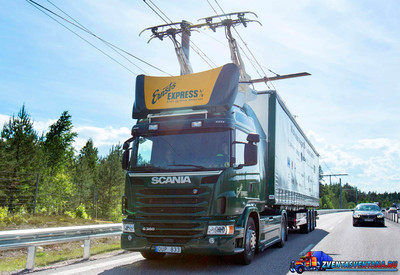 Siemens - питание грузовиков с помощью контактных проводов