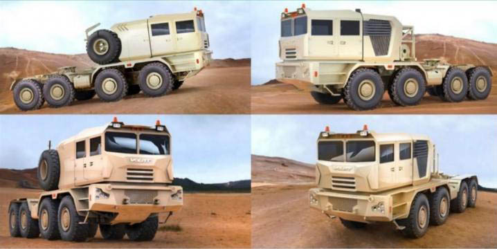 140-тонный четырехосный тягач МЗКТ-741351