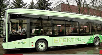 На улицы Львова впервые выехал украинский электробус