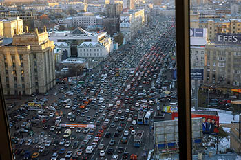 Названы города с самыми большими пробками